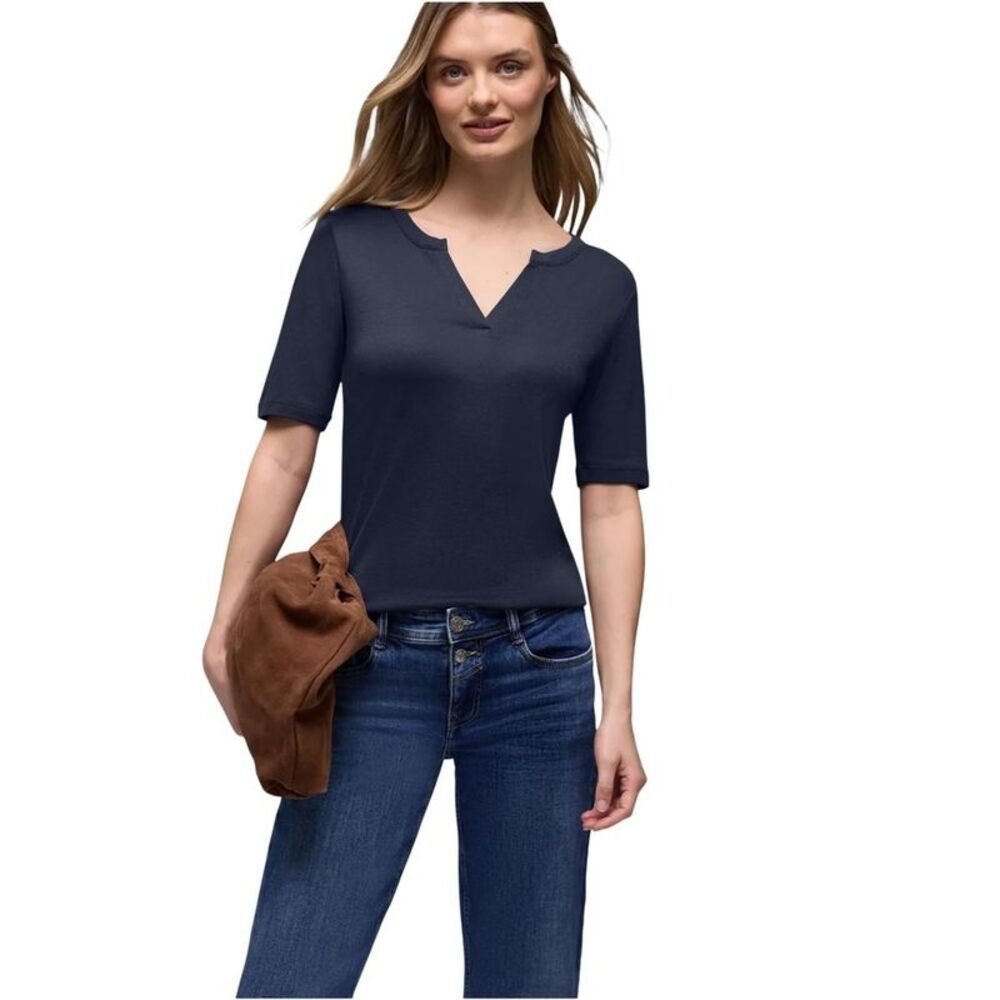 Street One Blue Cotton Women's T-Shirt